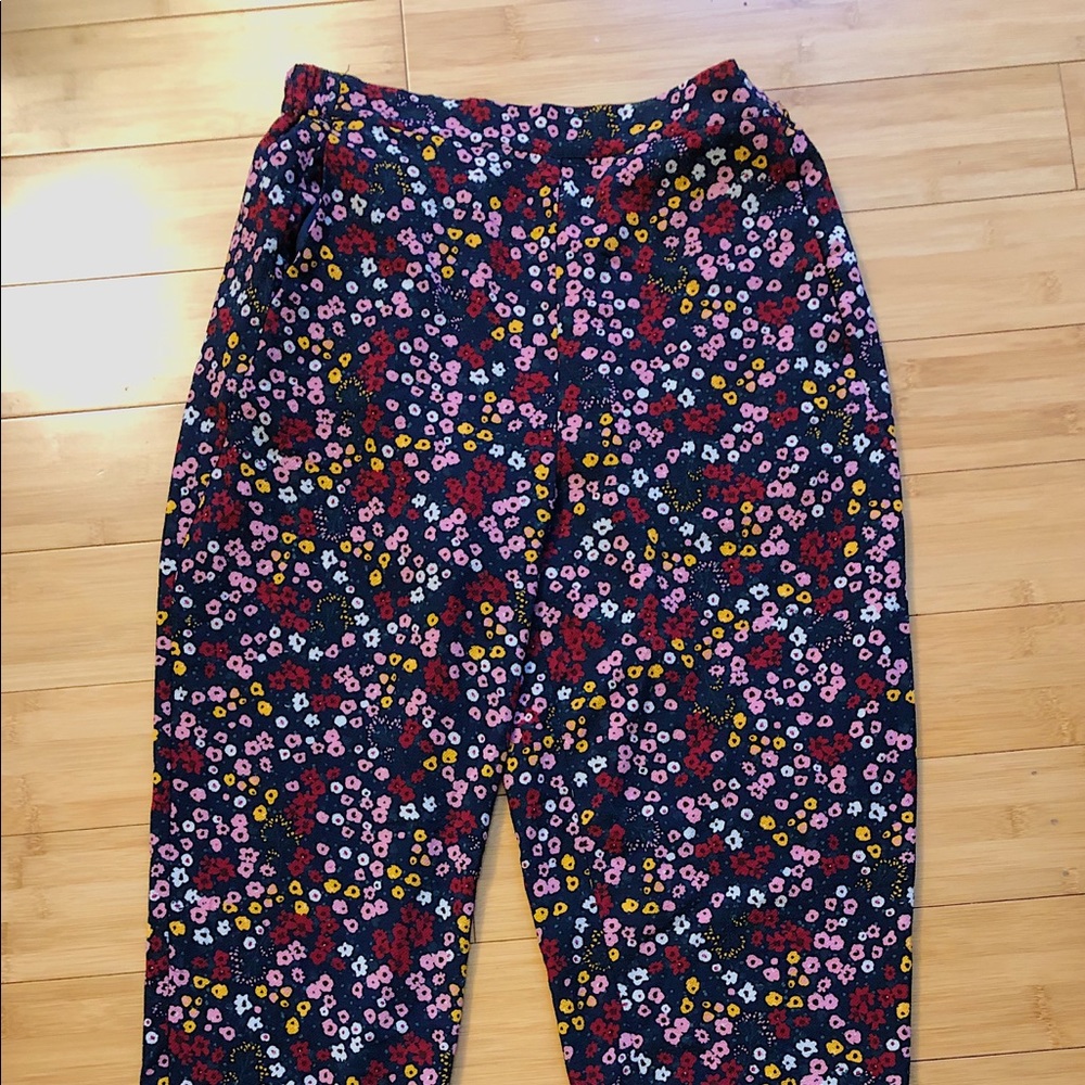 breezy cropped floral pants